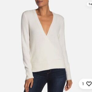 Madewell V Neck Faux Wrap Sweater